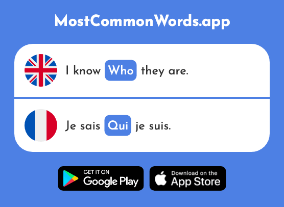 Who, whom - Qui (The 14th Most Common French Word)