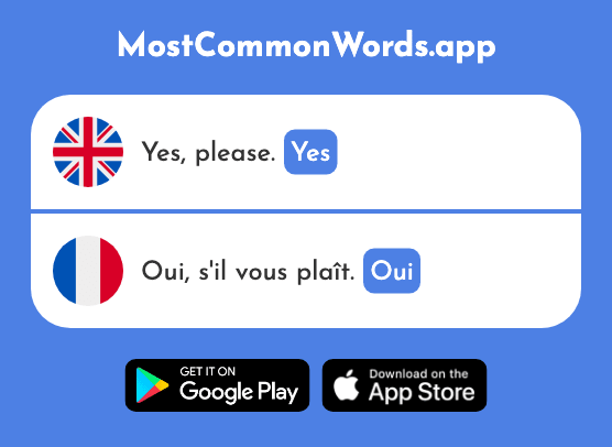 Yes - Oui (The 284th Most Common French Word)