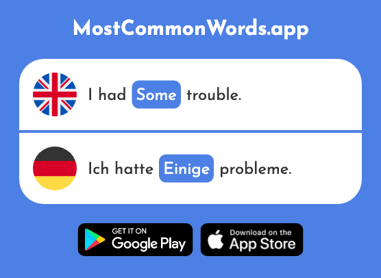 A few, some - Einige (The 174th Most Common German Word)