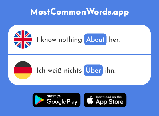 Above, over, about - Über (The 47th Most Common German Word)