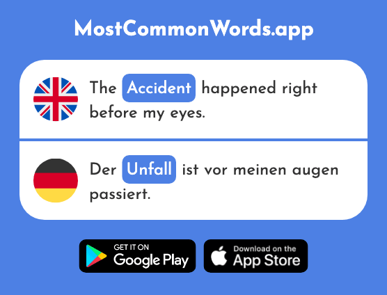 Accident - Unfall (The 1955th Most Common German Word)