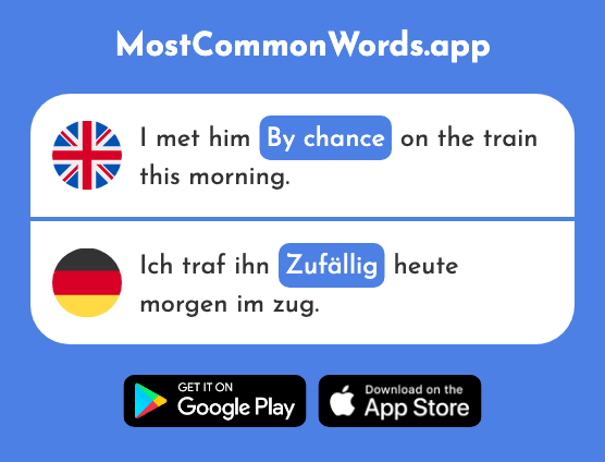 Accidental, by chance - Zufällig (The 1729th Most Common German Word)