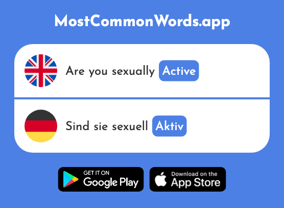 Active - Aktiv (The 790th Most Common German Word)