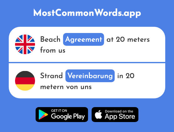 Agreement - Vereinbarung (The 2957th Most Common German Word)