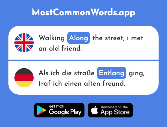 Along - Entlang (The 1601st Most Common German Word)