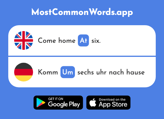 Around, at, in order to - Um (The 44th Most Common German Word)