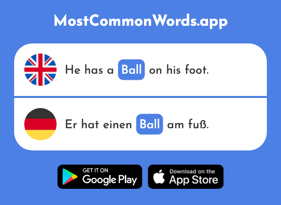 Ball - Ball (The 1782nd Most Common German Word)