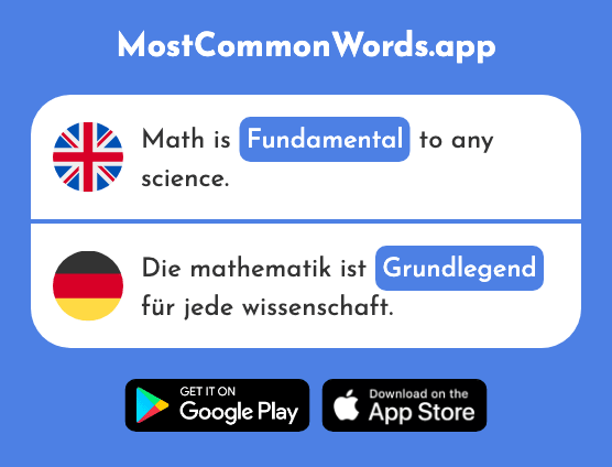 Basic, fundamental - Grundlegend (The 2108th Most Common German Word)