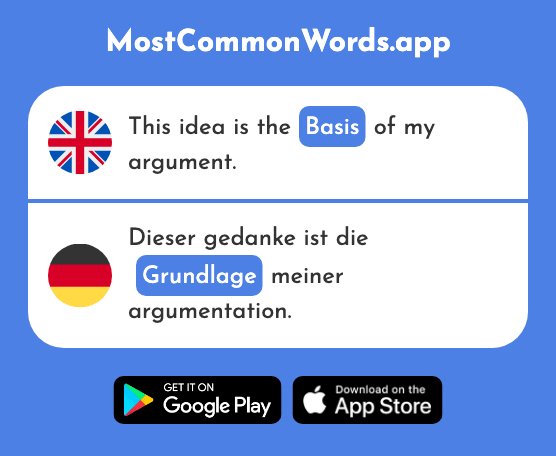 Basis - Grundlage (The 644th Most Common German Word)