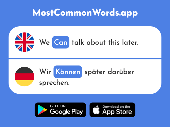 Be able to, can - Können (The 23rd Most Common German Word)