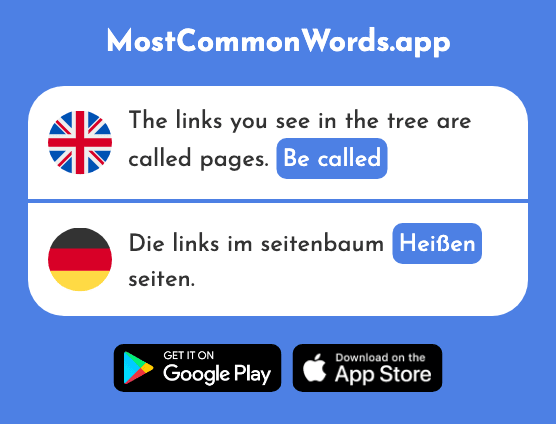 Be called - Heißen (The 126th Most Common German Word)