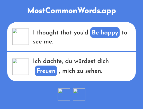 Be happy - Freuen (The 589th Most Common German Word)