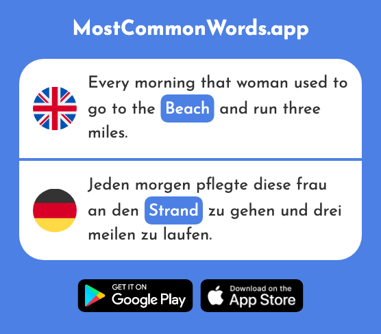 Beach - Strand (The 1966th Most Common German Word)