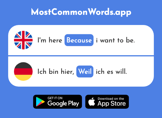 Because - Weil (The 88th Most Common German Word)