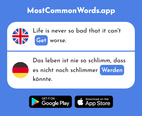 Become, get - Werden (The 8th Most Common German Word)