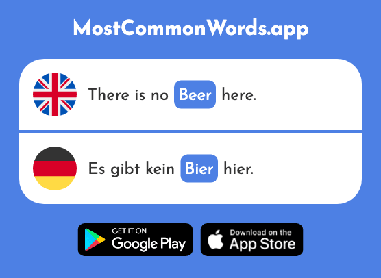 Beer - Bier (The 1213th Most Common German Word)
