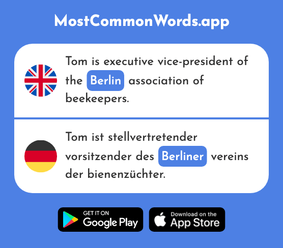 Berlin - Berliner (The 1190th Most Common German Word)