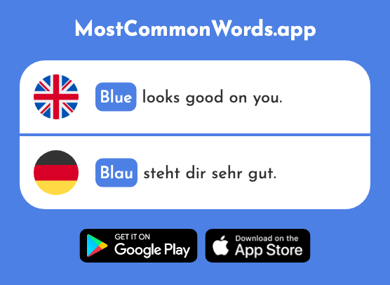 Blue - Blau (The 948th Most Common German Word)