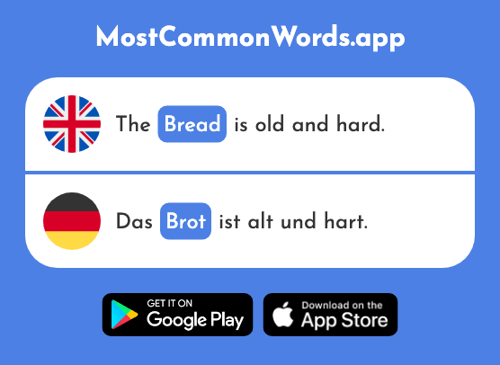 Bread - Brot (The 2095th Most Common German Word)