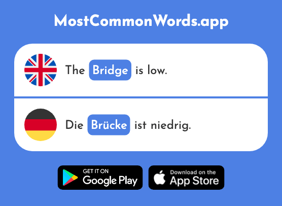 Bridge - Brücke (The 1938th Most Common German Word)