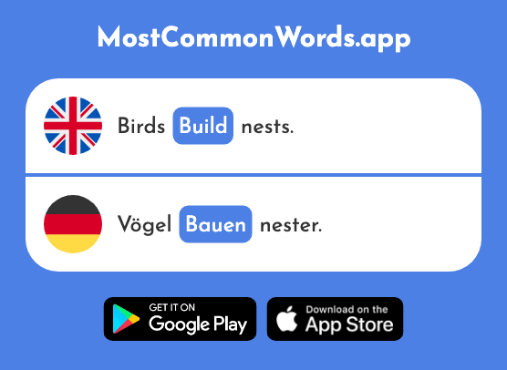 Build - Bauen (The 667th Most Common German Word)
