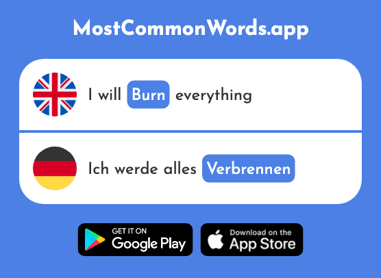 Burn - Verbrennen (The 2668th Most Common German Word)