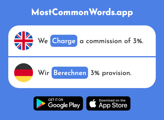 Calculate, charge - Berechnen (The 857th Most Common German Word)