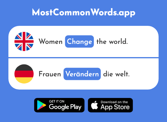Change - Verändern (The 500th Most Common German Word)