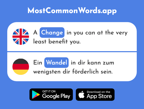 Change - Wandel (The 2513th Most Common German Word)