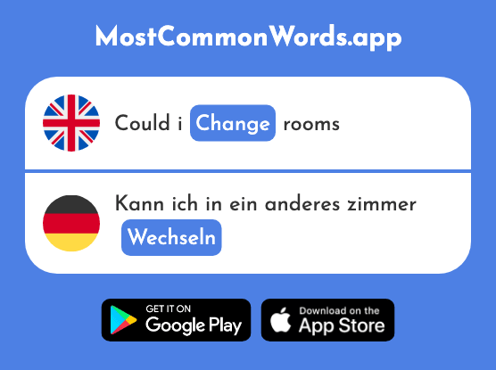 Change - Wechseln (The 1084th Most Common German Word)