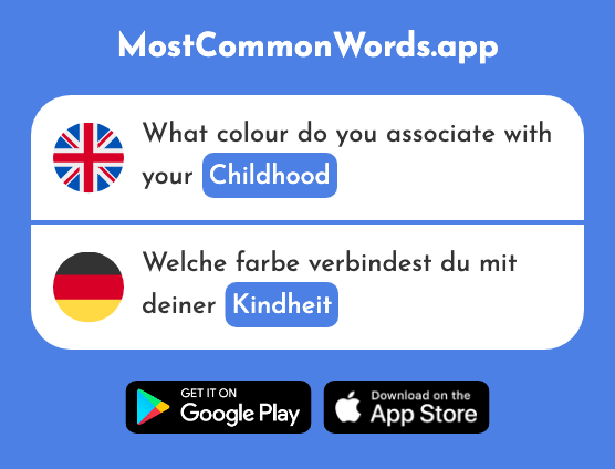 Childhood - Kindheit (The 2323rd Most Common German Word)