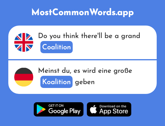 Coalition - Koalition (The 2330th Most Common German Word)