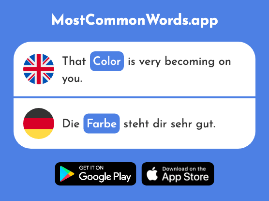 Color - Farbe (The 1079th Most Common German Word)