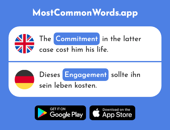 Commitment - Engagement (The 1901st Most Common German Word)