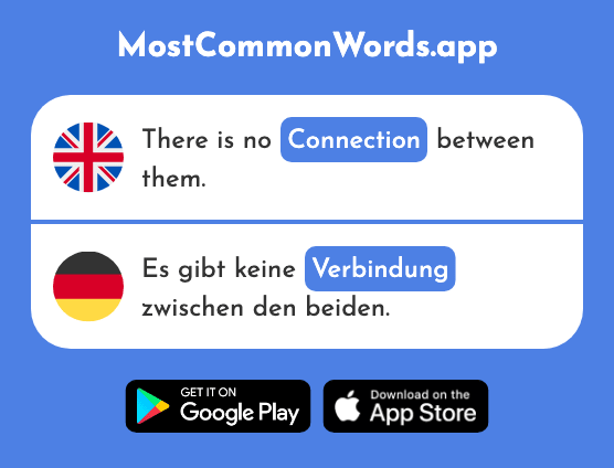 Connection, link - Verbindung (The 434th Most Common German Word)