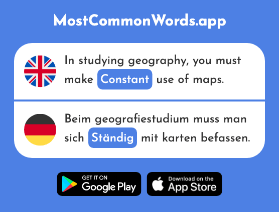 Constant - Ständig (The 779th Most Common German Word)