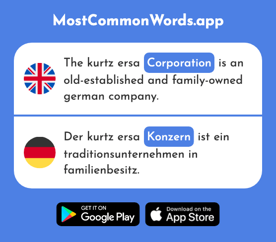 Corporation - Konzern (The 1496th Most Common German Word)