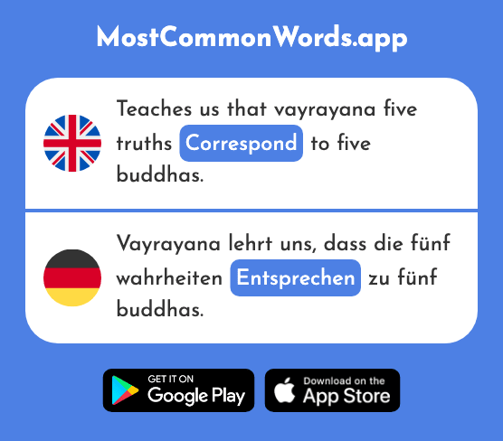 Correspond - Entsprechen (The 258th Most Common German Word)