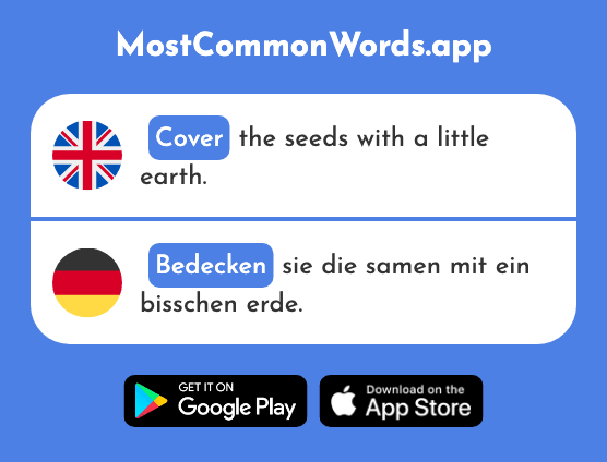 Cover - Bedecken (The 2934th Most Common German Word)