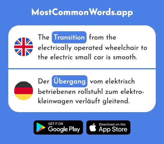 Crossing, transition - Übergang (The 1857th Most Common German Word)