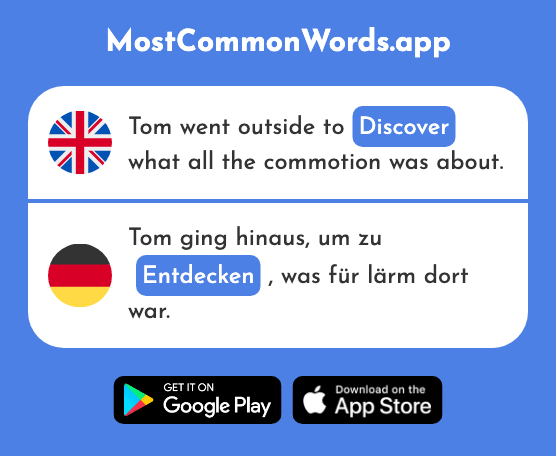 Discover - Entdecken (The 743rd Most Common German Word)