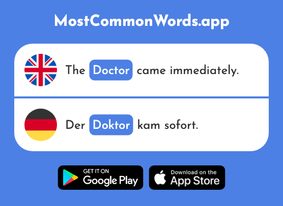 Doctor - Doktor, dr. (The 240th Most Common German Word)