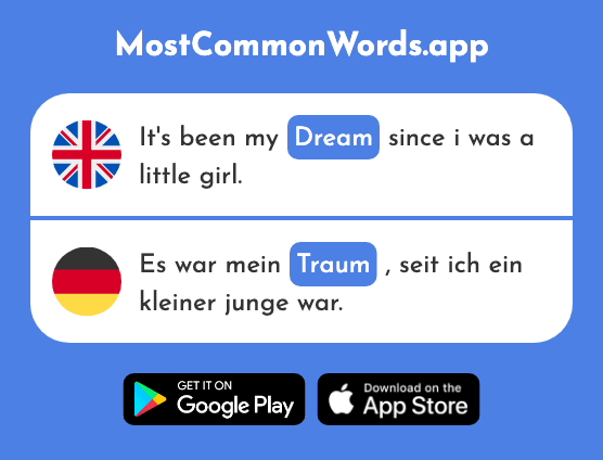 Dream - Traum (The 992nd Most Common German Word)