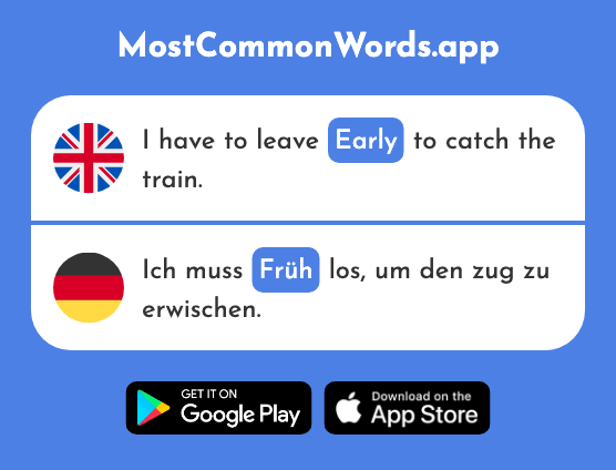 Early - Früh (The 366th Most Common German Word)