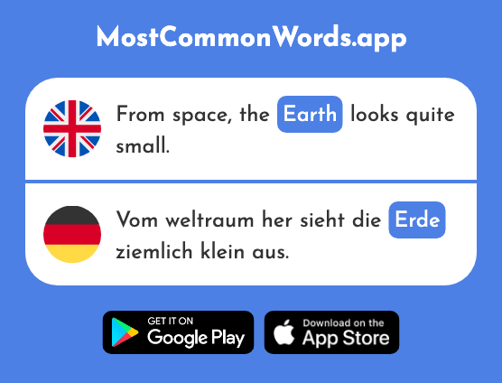 Earth, ground, soil - Erde (The 783rd Most Common German Word)