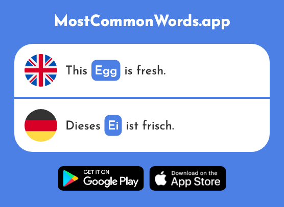 Egg - Ei (The 1999th Most Common German Word)