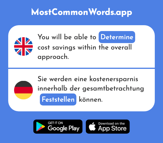 Establish, detect, determine - Feststellen (The 757th Most Common German Word)