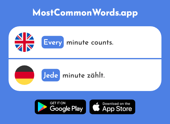 Every - Jede (The 87th Most Common German Word)