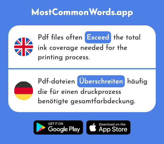 Exceed - Überschreiten (The 2859th Most Common German Word)