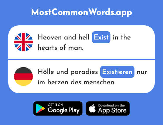 Exist - Existieren (The 1061st Most Common German Word)